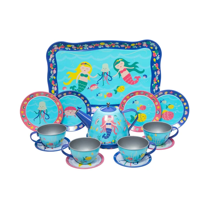 Tin Tea Set – Mermaid
