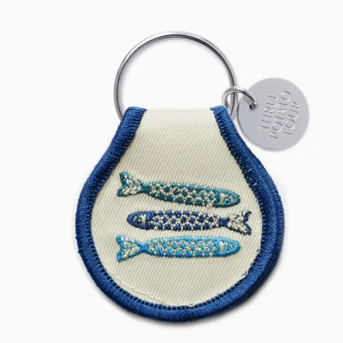 Tinned Fish Patch Keychain