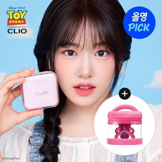 [TOY STORY Edition] CLIO KILL COVER MESH GLOW ESSENTIAL CUSHION (+Lotso Beach Bag)