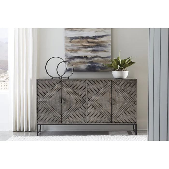 Treybrook Accent Cabinet – 61″W x 16″D x 34″H