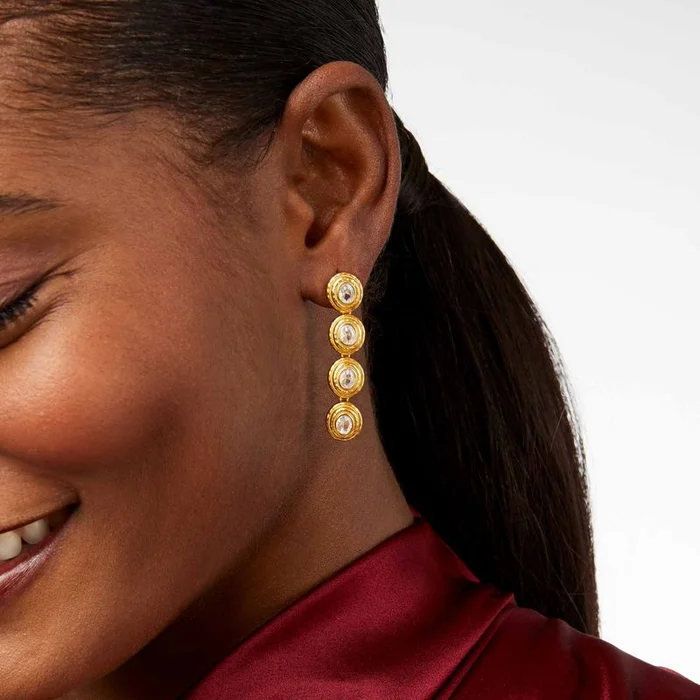 Tudor Tier Earring CZ