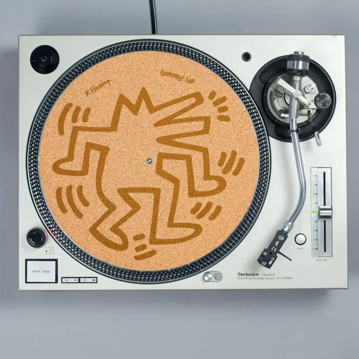 Turntable Lab: Keith Haring Dancin’ Cork Record Mat (Deadstock Find) Fashion