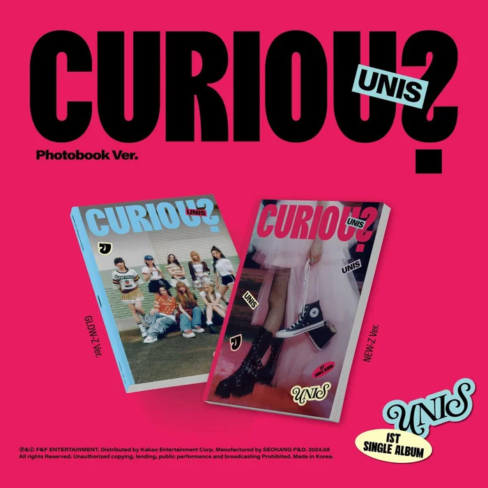 UNIS – 1ST SINGLE [CURIOUS] (PHOTOBOOK VER.) (2 VERSIONS)