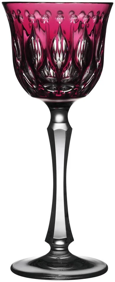 Varga Crystal Renaissance Raspberry Wine Glass