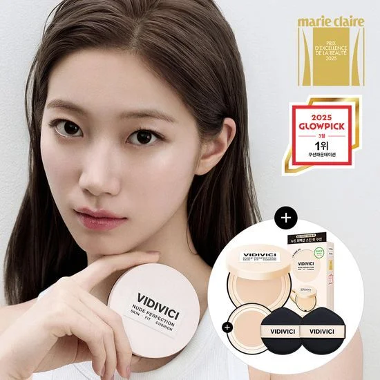 VIDIVICI NUDE PERFECTION SKIN FIT CUSHION (+Refill +puff)