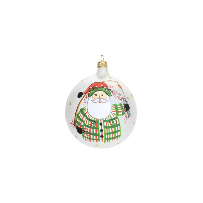 Vietri Old St. Nick Fishing Ornament