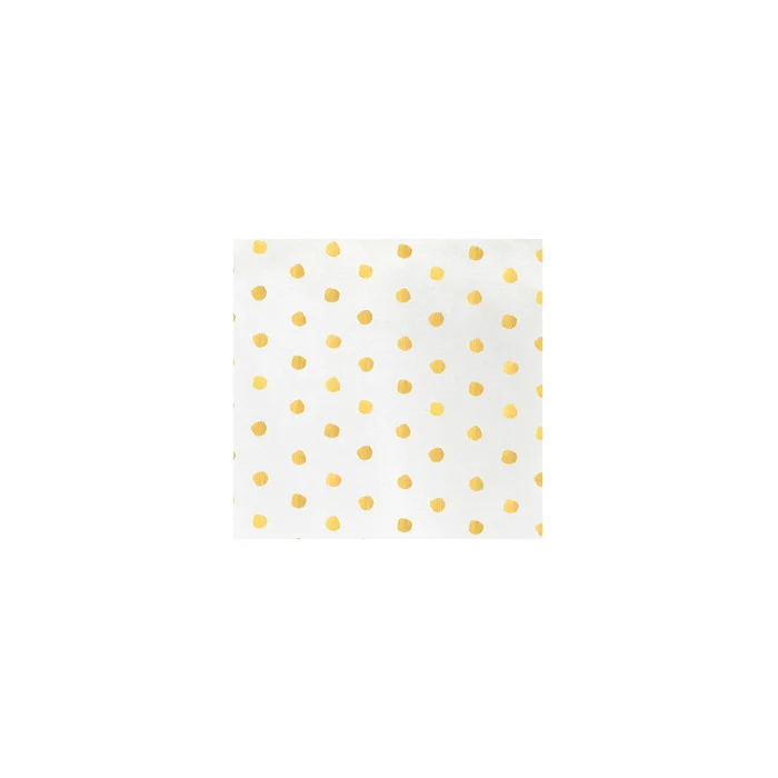 Vietri Papersoft Yellow Dot Cocktail Napkins