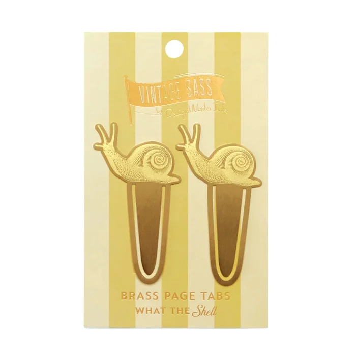 Vintage Sass Brass Page Tabs