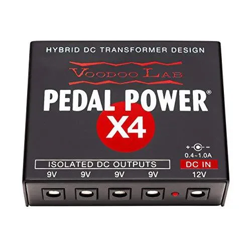 Voodoo Lab Pedal Power X4 Isolated 4-output Guitar Pedal Power Supply