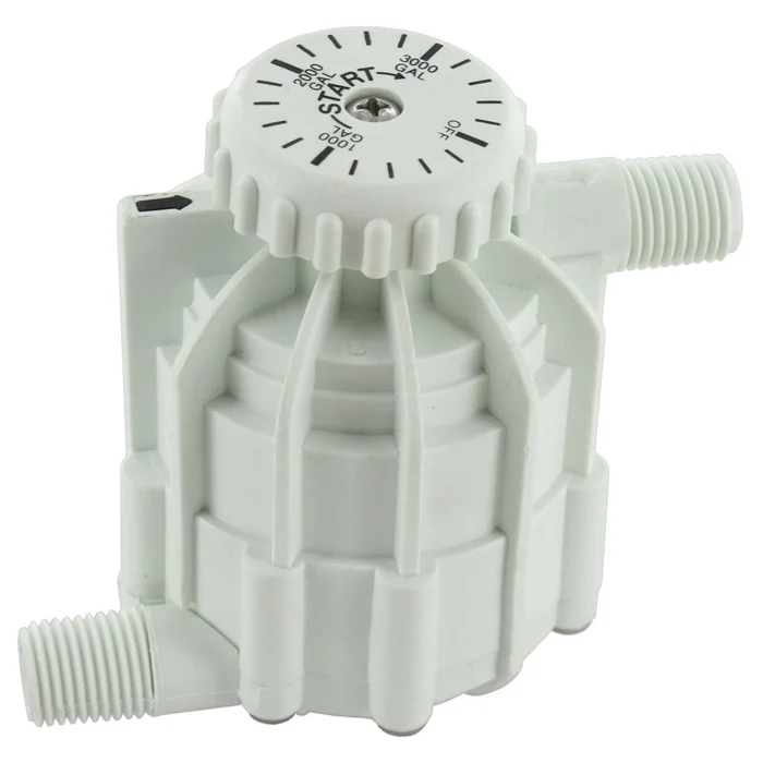 Waterminder WM3000 Gallon Meter 3800 max gal 1/4″ MNPT Fittings – White