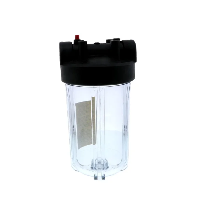 Watts 10″ Full Flow Water Filter Housing Black/Clear W/ PR – 1″ FPT