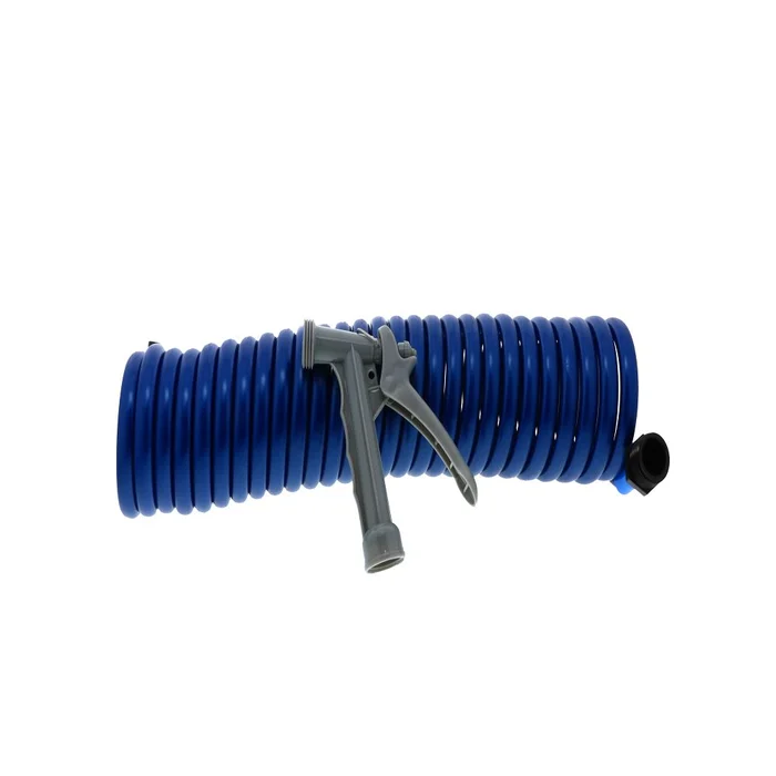 Watts AquaLock/SeaTech – SC25203B Supercoil Hose 25′ Blue with Speed-Tap Hose Adaptor