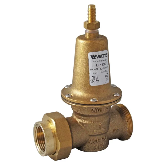 Watts LFX65BU Lead Free Pressure Regulator 1″ FPT Union