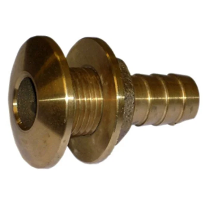 Watts Marine Bronze Barbed Thru-Hull Fitting With Nut – 1-1/8″