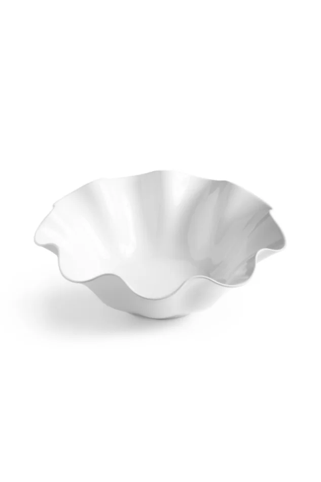 White 12.5″ Clam Serving Bowl
