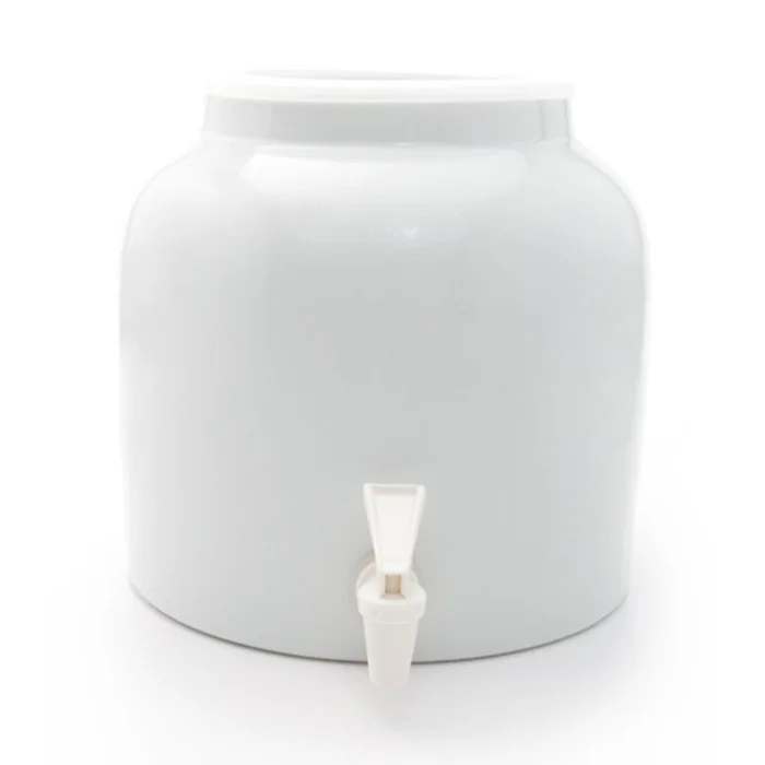 White Ceramic Crock Water Dispenser