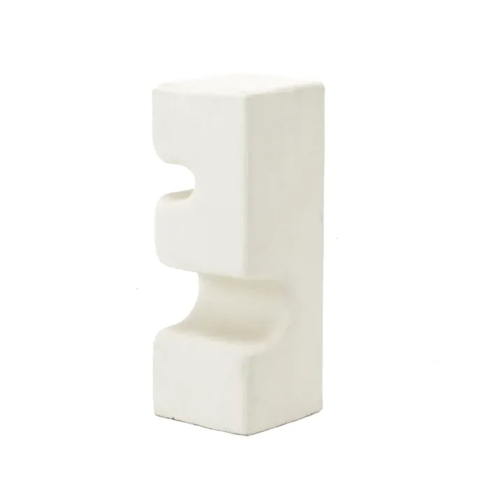 White Cut Out Pedestal
