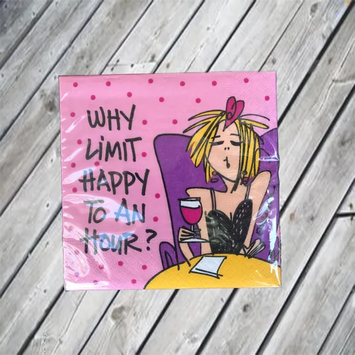 Why Limit Happy Cocktail Napkin