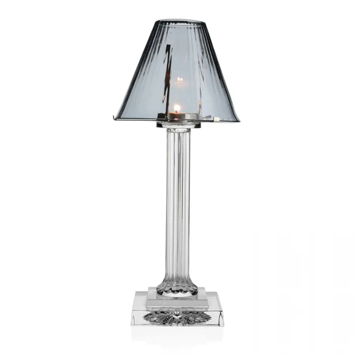 William Yeoward Crystal Carmen 16″ Smoke Candle Lamp