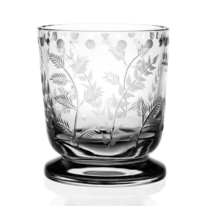 William Yeoward Crystal Fern 4.5″ Footed Vase