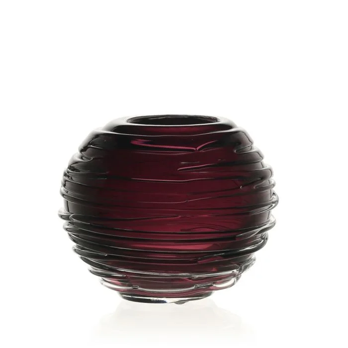 William Yeoward Studio Miranda Mini Globe Vase, Heliotrope