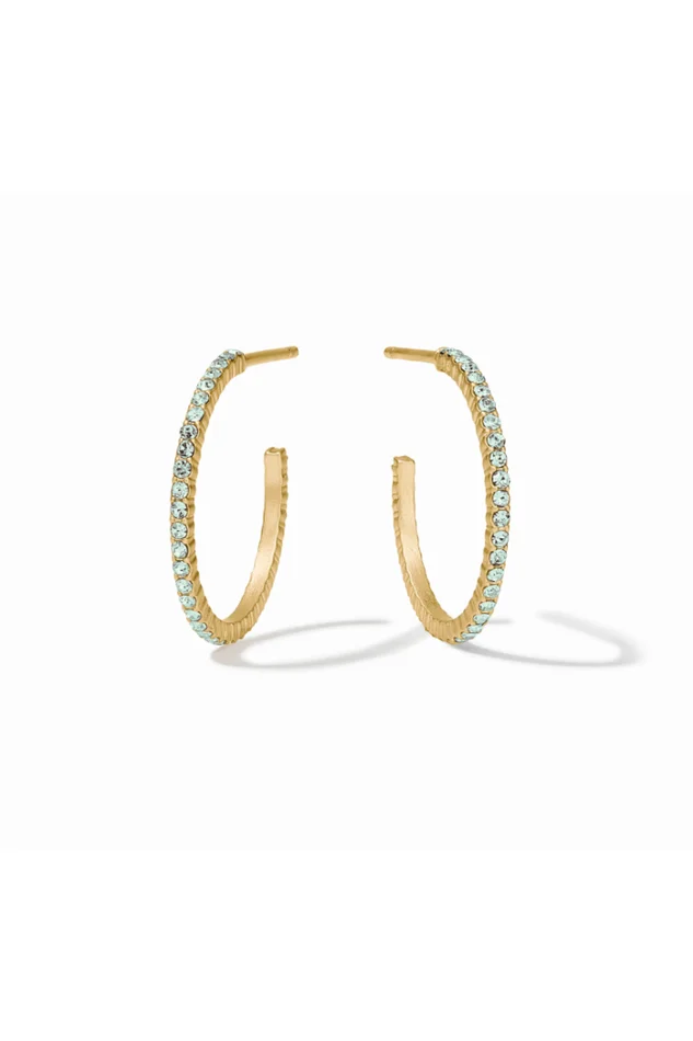 WINDSOR HOOP -AQUA MARINE-MEDIUM