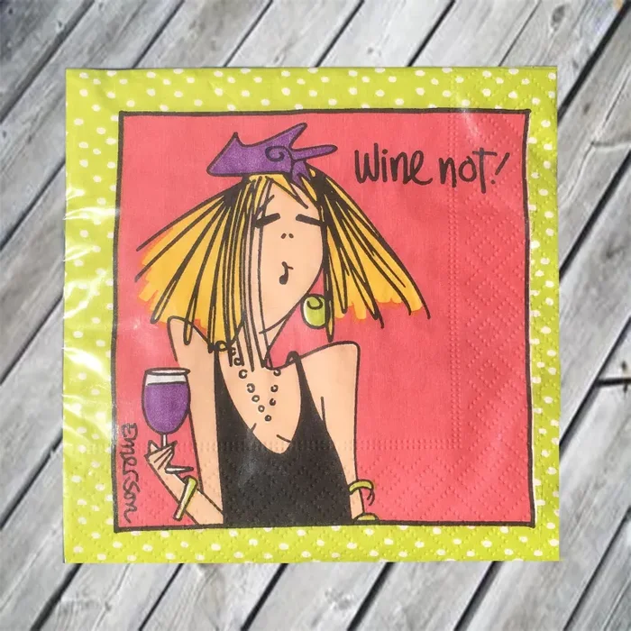 Wine Not! Cocktail Napkin