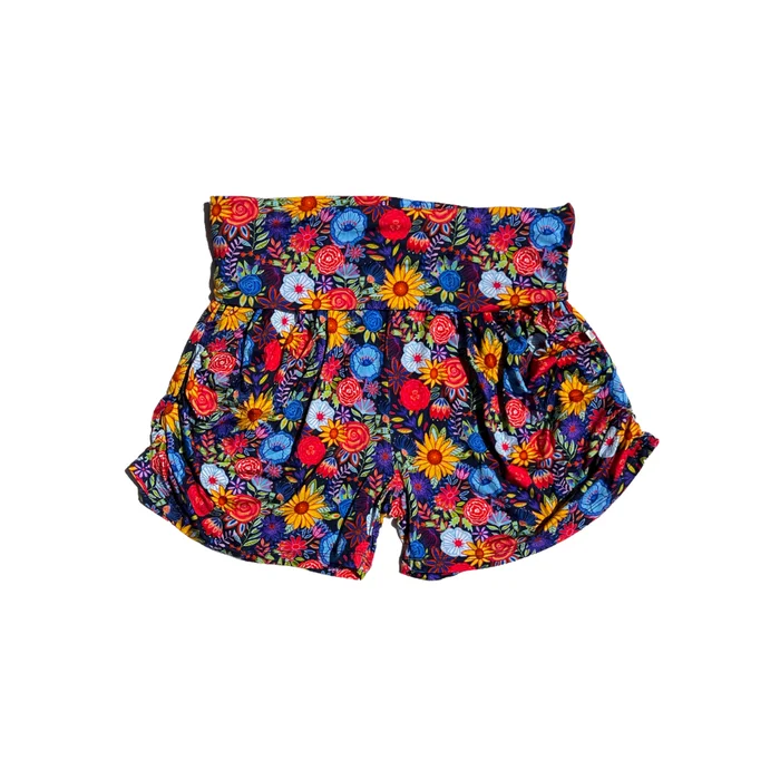 Women’s Lounge Shorts – Funky Floral