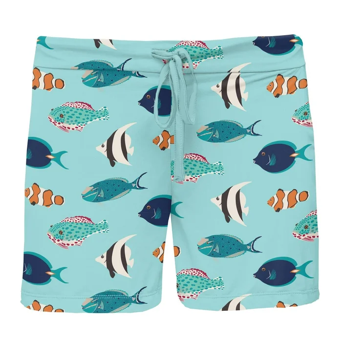 Women’s Lounge Shorts – Tropical Fish