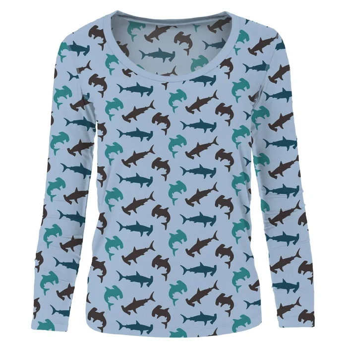 Women’s Scoop Neck Tee (Long Sleeve) – Pond Hammerhead