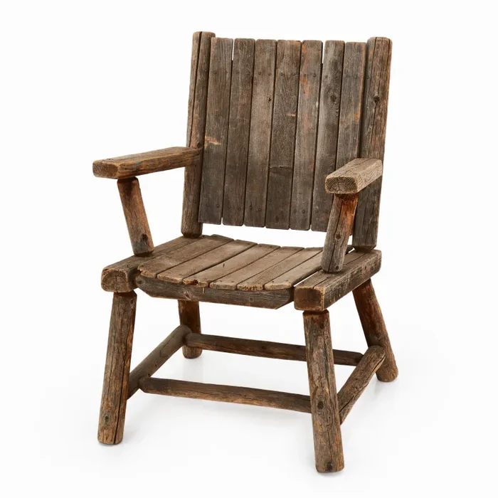 Wood Rustic Cabin Handmade Arm Chair