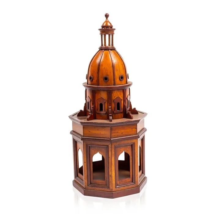 Wood Spire Tabletop Sculpture