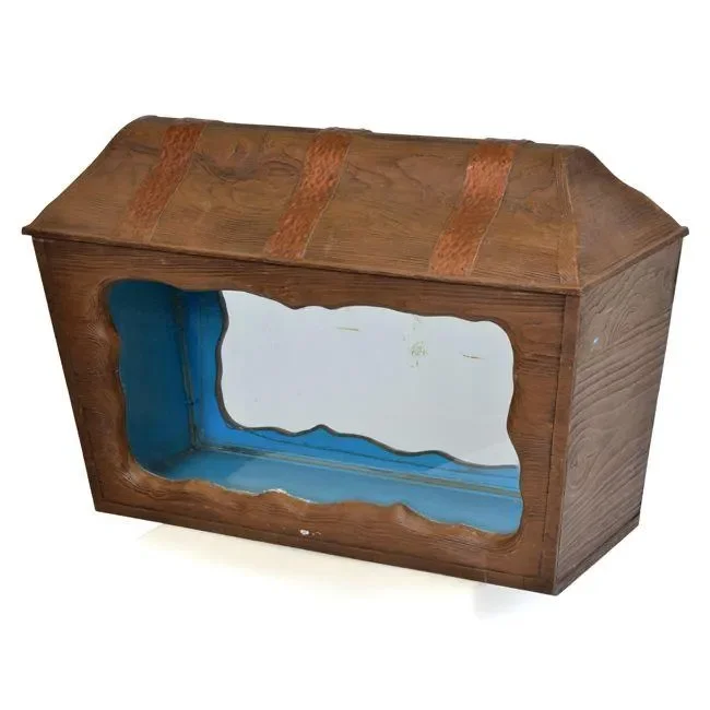 Wood Treasure Chest Fish Tank