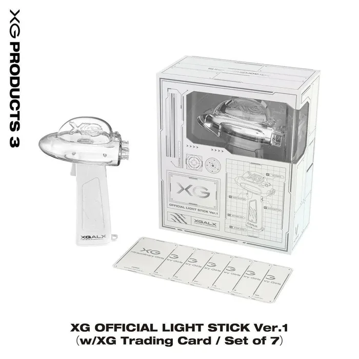 XG Official Lightstick ver1 + Trading cards