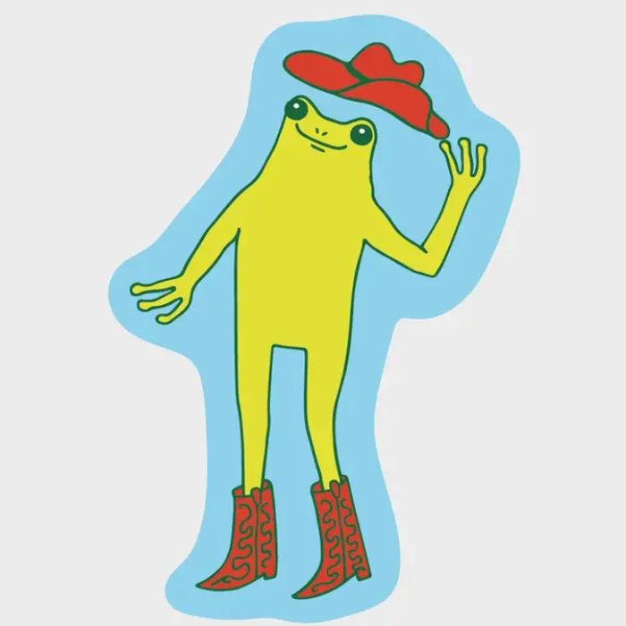 Yeehaw Froggy Sticker