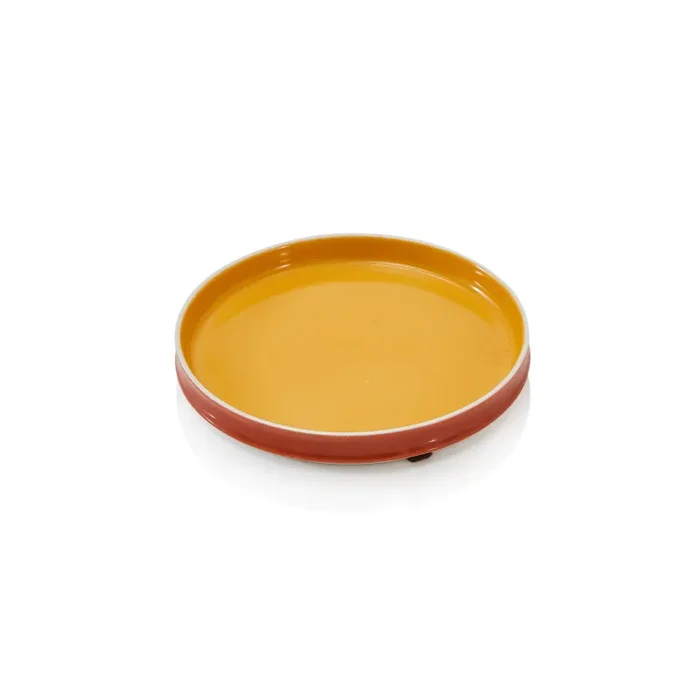 Yellow & Orange Ceramic Plate
