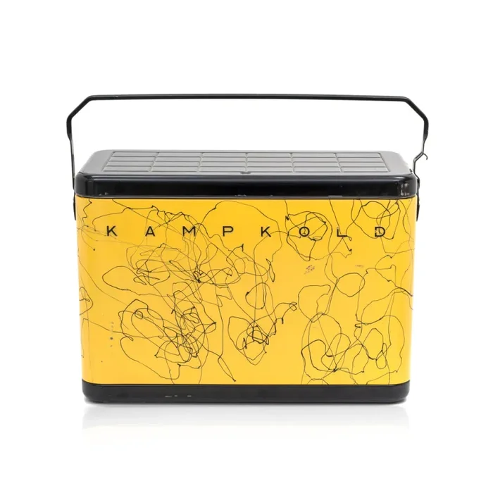 Yellow and Black Kampkold Cooler