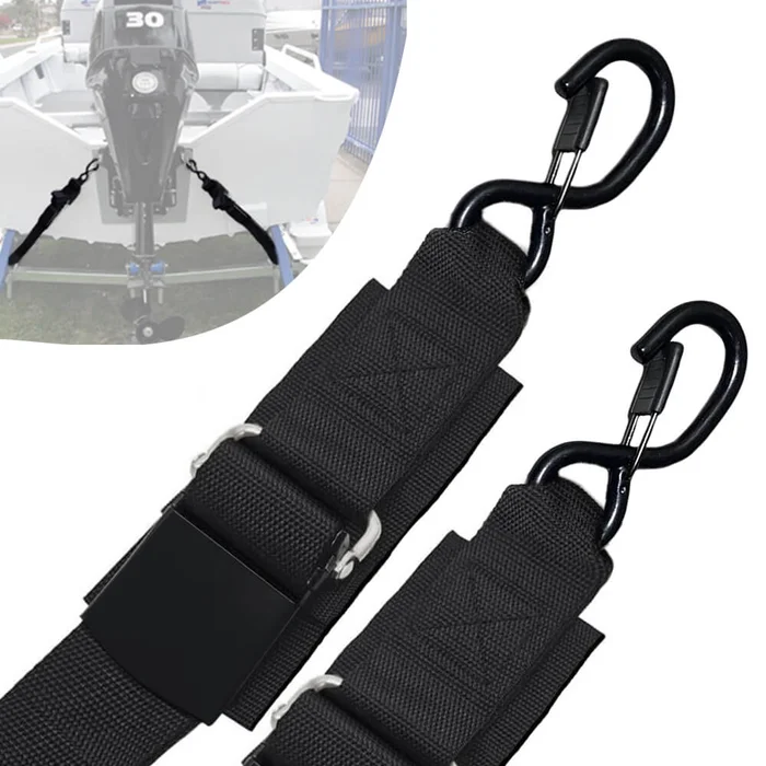 Zenicham Boat Trailer Transom Straps with Latching Hooks