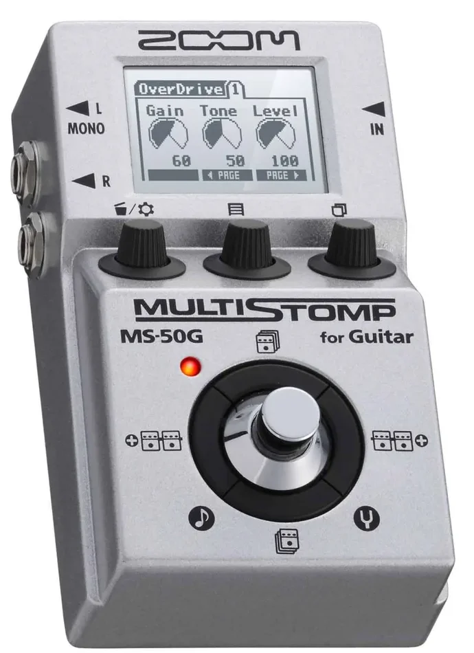 Zoom MS-50G MultiStomp Guitar Pedal With 100 Guitar Effects And Amp Models