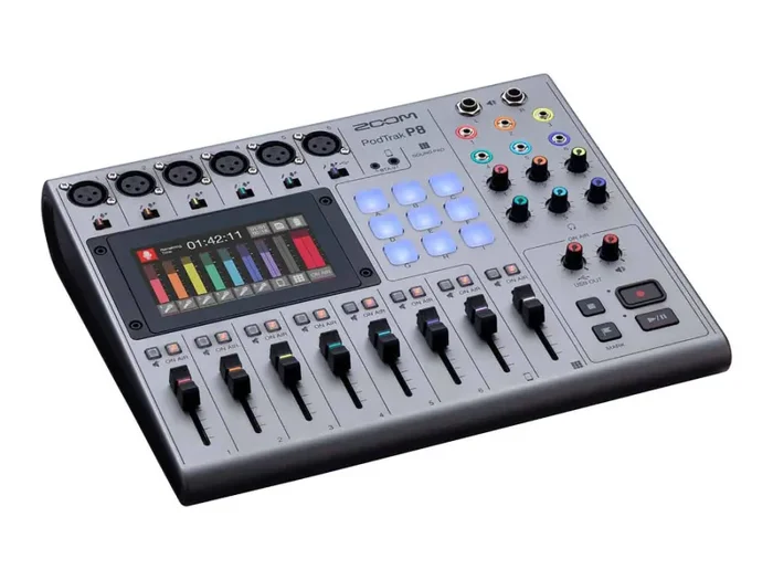 Zoom PodTrak P8 Portable Multitrack Podcast Recorder - Image 2